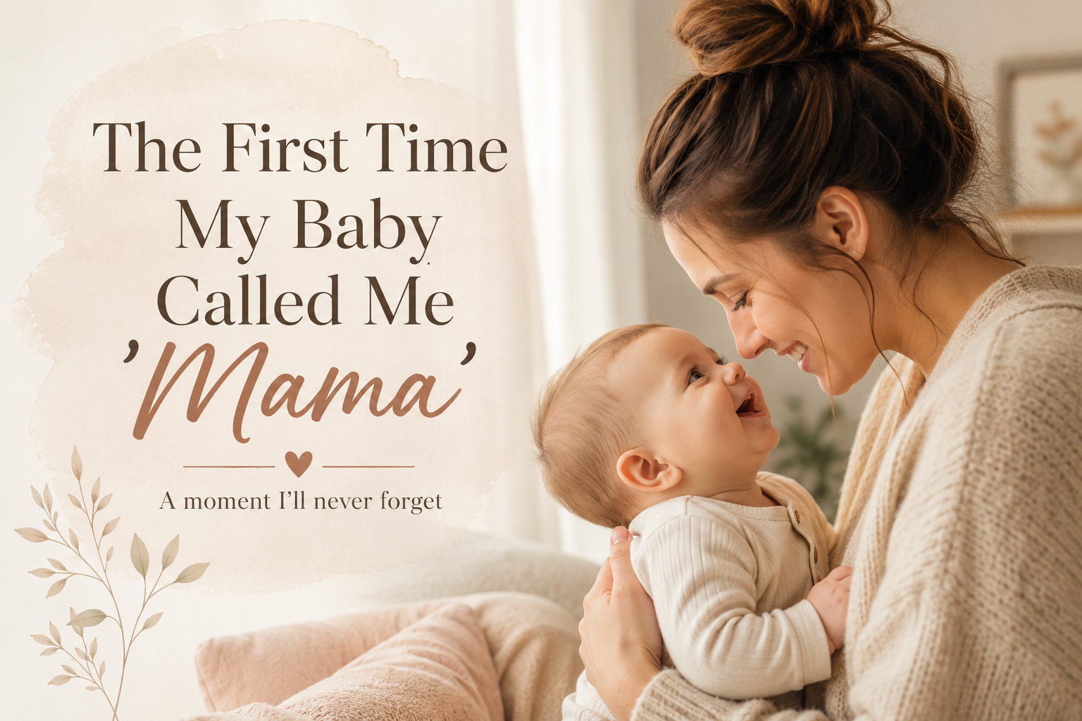 The First Time My Baby Called Me “Mama”