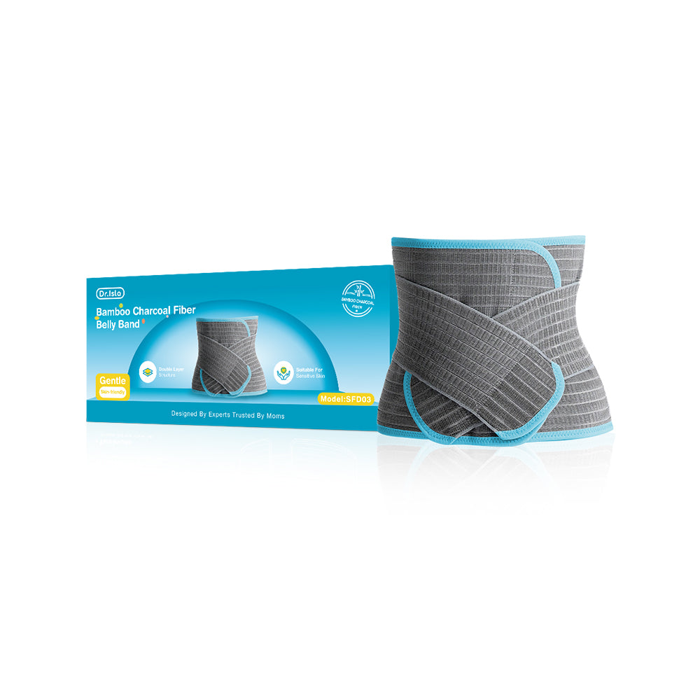Faixa abdominal de fibra de carvão de bambu - SFD03