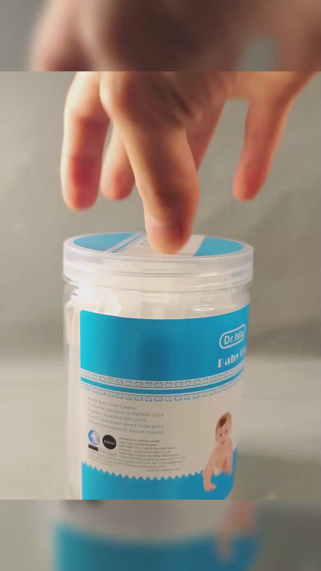 Limpador de língua para bebês, 30 unidades - QJ02
